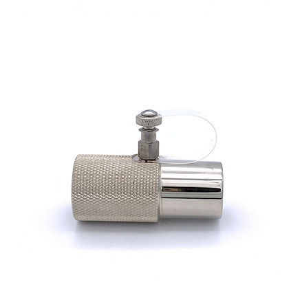 Vaporizer, In Circuit, 22mmM x 22mmF x 30ga Injection Point (LuerF Lock w/ Cap), Chrome Brass, 00-332