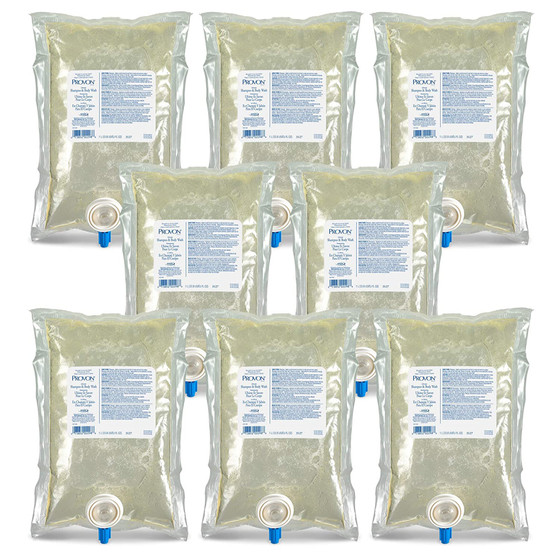 Shampoo and Body Wash PROVON 1,000 mL Dispenser Refill Bag Light Herbal Scent, 8/Case