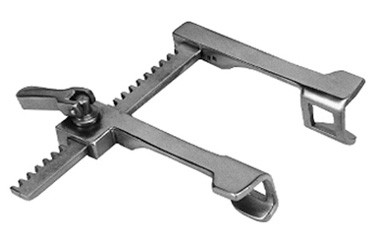 Finochietto Retractors Pediatric 15.0 mm (1.5 cm) depth Newborn size, Spread 1 7/8" (4.9 cm), Straight arms, 341326