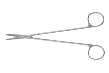 DeMartel Vascular Scissors 7 1/8" (18.0 cm) Angled On Flat Blunt, 352103P