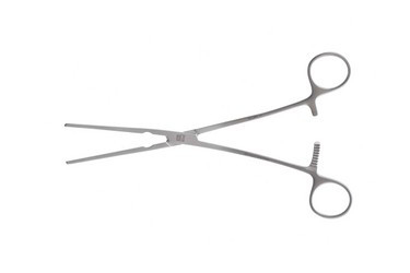 Glover Coarctation Clamps 8 7/8" (22.5 cm) Angled, 3-1/8" (8 cm) jaw, 353812