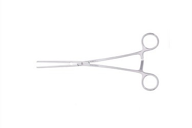 Glover Coarctation Clamps 10 3/8" (26.5 cm) Extra-long, angled, 3-5/8" (9 cm) tip length, 353817