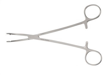 Heaney Hysterectomy Forceps 8 1/4" (21.0 cm) Curved Heavy Single Grove, 214172