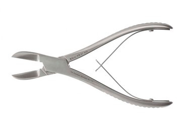 Liston Bone Cutting Forceps 5 1/2" (14.0 cm) Angled on Flat Round handle, KM47410