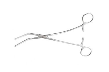Morris Ascending Aorta Clamps 9 1/2" (24.0 cm) Jaws 2-1/2" (6.5 cm) from angle, 353618