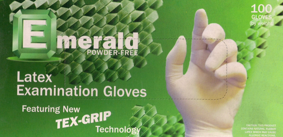 Emerald Powder-Free Latex Exam Gloves – 5 Mil Med, 1000/Case