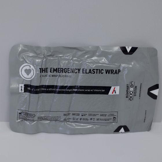 The Emergency Elastic Wrap, Flat-Fold - 4" (case of 200), EW-01