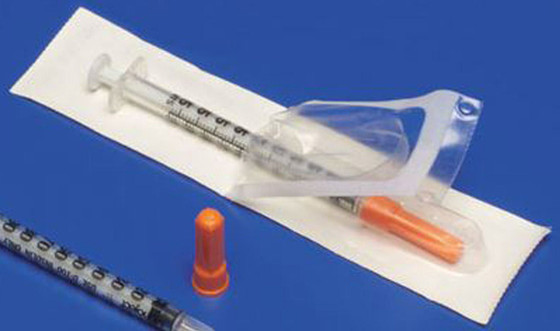 Kendall Insulin Syringe, 1cc, Regular Luer Tip, 500/Case