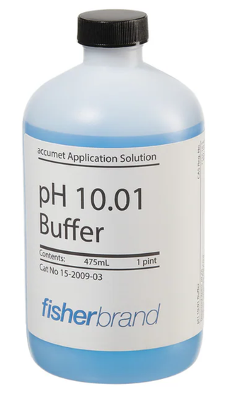 accumet pH 10.01 (Blue) Buffer, Fisherbrand 475 mL, Bottle, 15200903
