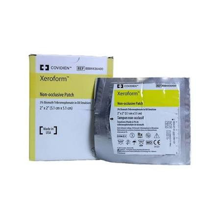Xeroform Petrolatum Impregnated Dressing Xeroform Non-occlusive Rectangle 2 X 2 Inch Sterile 50/Box