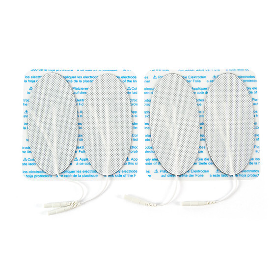 Self-Adhering Fabric Back Electrodes 2" X 4", Oval, 4/Pack