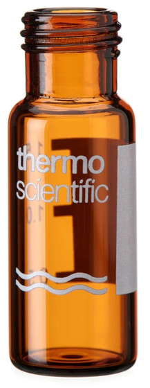Thermo Scientific SureSTART 2 mL Glass Screw Top Vials, Level 2 High-Throughput Applications Amber Glass, 100/pack