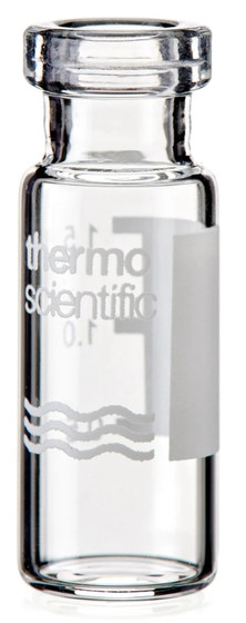Thermo Scientific SureSTART 2 mL Glass Crimp Top Vials, Level 3 High Performance Applications 100/Pk.