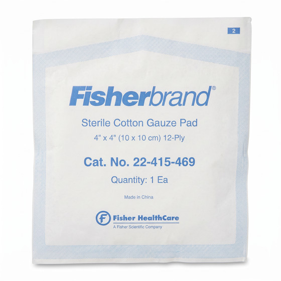 Fisherbrand Gauze Sponges 4 x 4 in., 8-Ply, Non-sterile, MSD1400250, 200/Pack