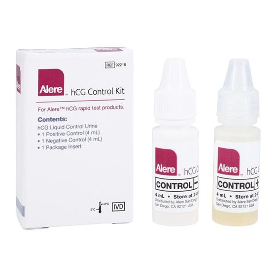 Acceava hCG Human Chorionic Gonadotropin +/- Control For Clearview HCG Test