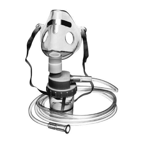 Allied B & F Aerosol Mask with Nebulizer and 7' Clear Tubing, Adult, 50/cs