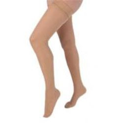 Carolon Company Vascular Hosiery 20-30 mmHg, Thigh Length, Regular Size D, Beige