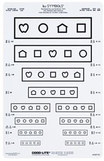 LEA SYMBOLS® 10 Line Distance Charts – Good-Lite