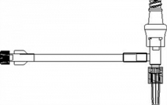 7″ Microbore Extension Set with Bonded Smartsite® 50/cs