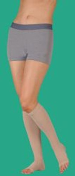 Juzo Soft Knee High Open Toe Compression Stockings, Size 4 Short, Pair