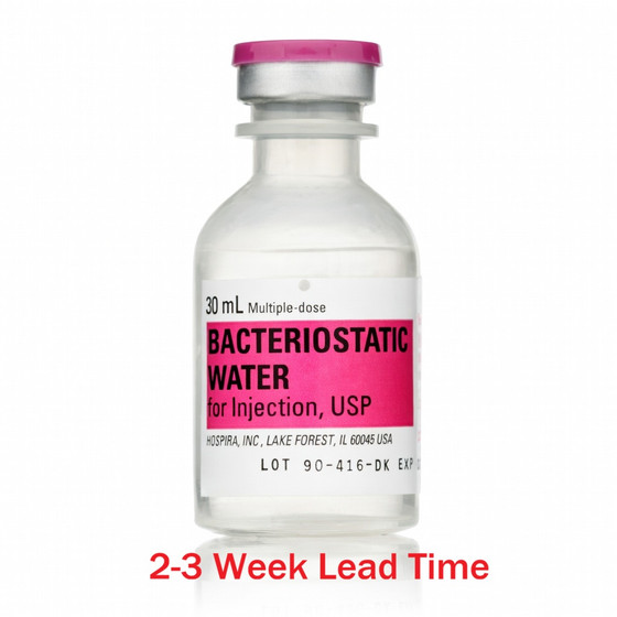 Bacteriostatic Water for Injection 30mL Sterile 25/Pack