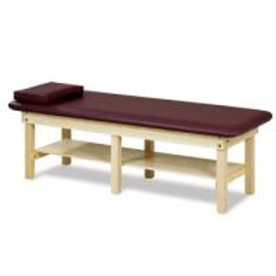 Clinton Low Height Bariatrics H-Brace Treatment Table, 26" High, Clamshell