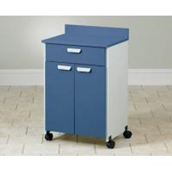 Clinton Mobile Treatment Cabinet with 2 Doors and 1 Drawer, Wild Rose