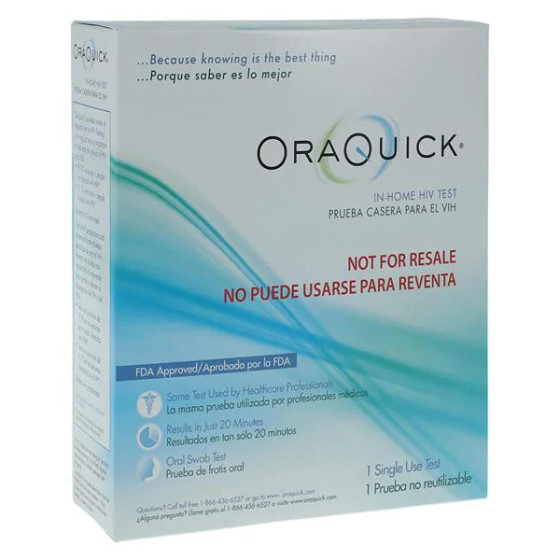OraQuick Safety Home Test Kit CLIA Waived 6/Bx