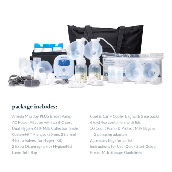 Ameda Purely Yours Ultra Breast Pump With Customfit Flanges Medex Supply 1008