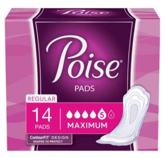Kimberly Clark Poise Ultra With Side Shields, Superabsorbent, Discreet and Portable 84/cs