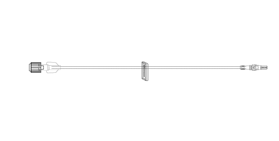 ICU Medical 300" (762 cm) Appx 8.5 mL, Smallbore Ext Set, Clamp, Rotating Luer