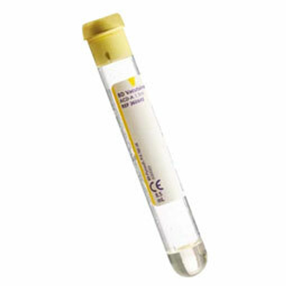 BD Vacutainer Glass Whole Blood Tube, ACD B, Yellow, 6 mL