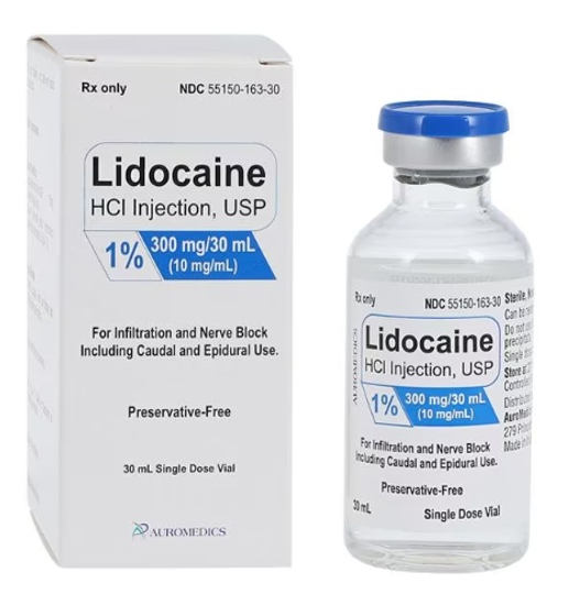 Lidocaine HCl Injection 1% Preservative Free SDV 30mL/Vl