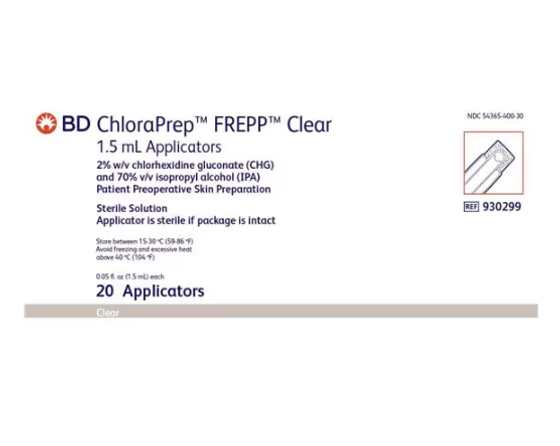 ChloraPrep Scrub Prep Applicator CHG 2%/Isopropyl Alcohol 70%