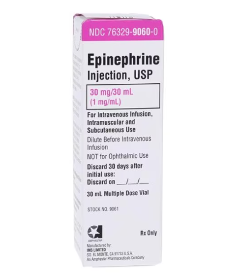 Epinephrine Injection 1mg/mL MDV 30mL/Vl