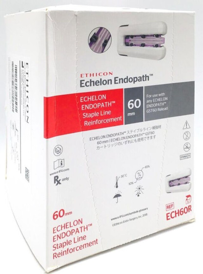 Ethicon Echelon Endopath Staple line Reinforcement 60mm 6/bx