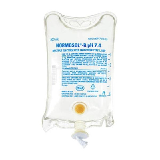 Normosolr Ph 7.4 500Ml Icu Med, 24/Cs