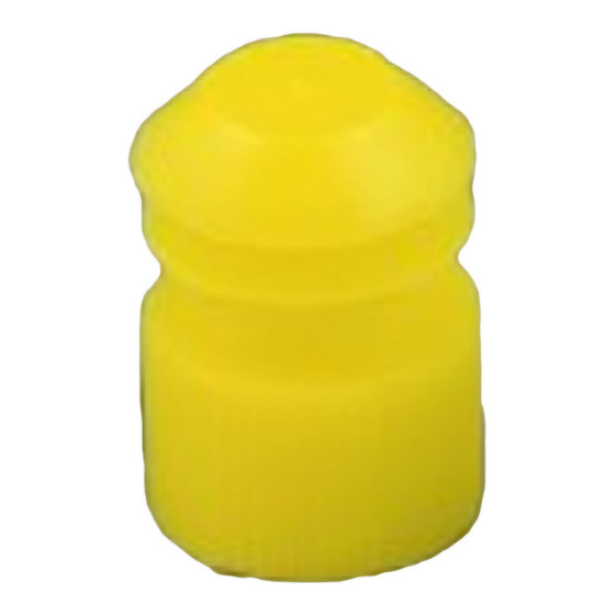 McKesson Tube Closure Polyethylene Flanged Plug Cap Yellow 13 mm For Use with 13 mm Blood Drawing Tubes, Glass Test Tubes, Plastic Culture Tubes NonSterile