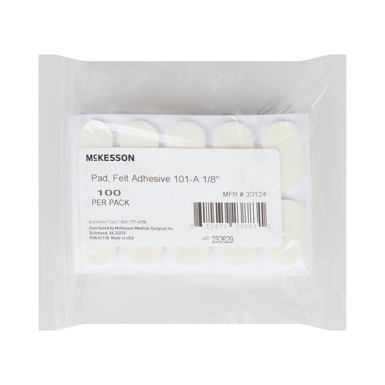 Protective Pad McKesson Pedi-Pad Size 101-A Adhesive Foot, 30124