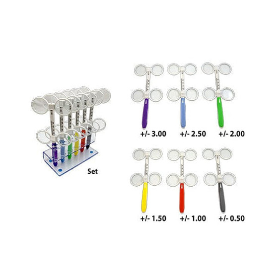 GL 6 Pc. Color-Coded Adjustable Flipper Set w/St