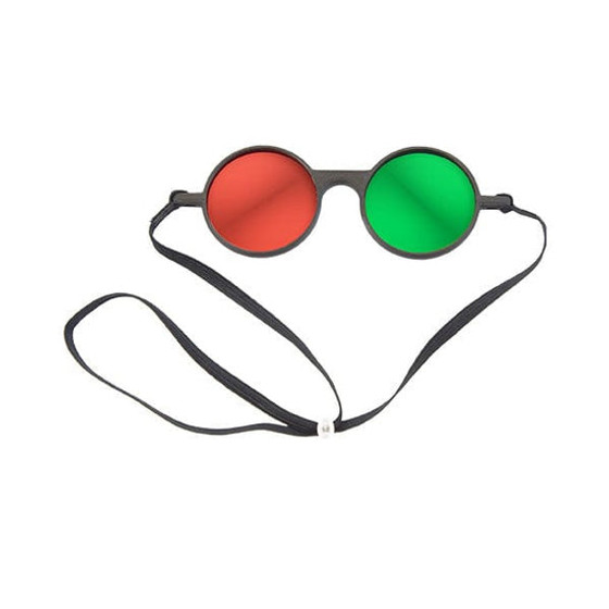 GL Reversible Red/Green Goggles Elastic, 6 Pack