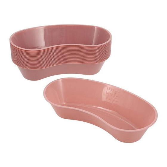 Henry Schein Emesis Basin Kidney Plastic Mauve 16oz, 1125809