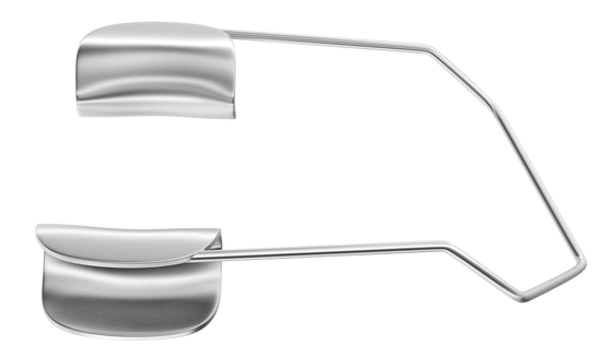 Rumex Barraquer Speculum with Solid Blades, Temporal, Adult Size, 14.00 mm Blades, Length 40 mm, Stainless Steel, 14-0221S