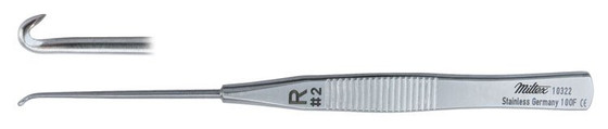 Mueller-Style Phlebectomy Hook 4-7/8", Right, Size #2, 10322