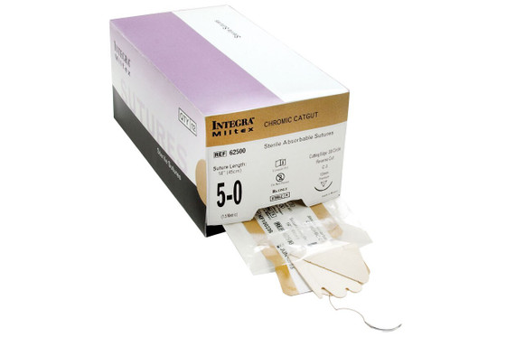 Gut Suture 18" Chromic, Size 50 Needle C-3 45Cm, Absorbable, 62500