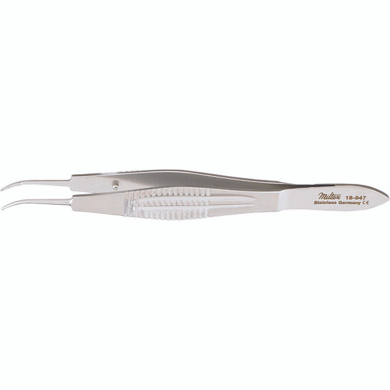 Miltex Harms Suturing Forceps, 4-1/8" (10.5 Cm), Curved, 11 Mm Wide Handles, Tying Platform, 0.6 Mm Wide At Tip, 18-947
