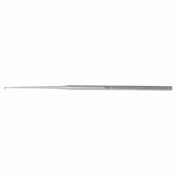 Miltex Buck Ear Curette, 6-1/2" (16.5 Cm), Angled, Blunt, Size 0, 19-292
