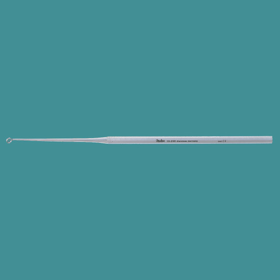 Miltex Buck Ear Curette, 6-1/2" (16.5 Cm), Angled, Blunt, Size 3, 19-298
