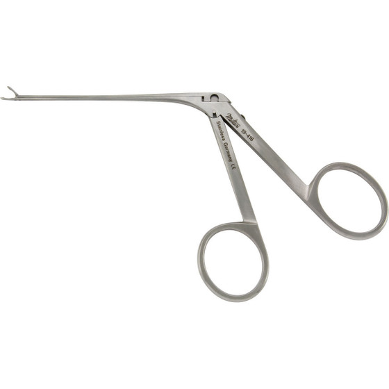 
Miltex Greven Ear Forceps, 2-/78" (7.3 Cm) Shaft, 5 Mm Jaws With 2.5 Mm Of Tips Serrated & Touching, 19-416