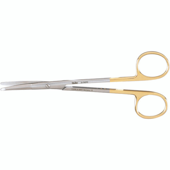 Miltex Kaye Rhytidectomy (Face Lift) Scissors, Tungsten Carbide, Curved, 5-3/4", 21-740Tc